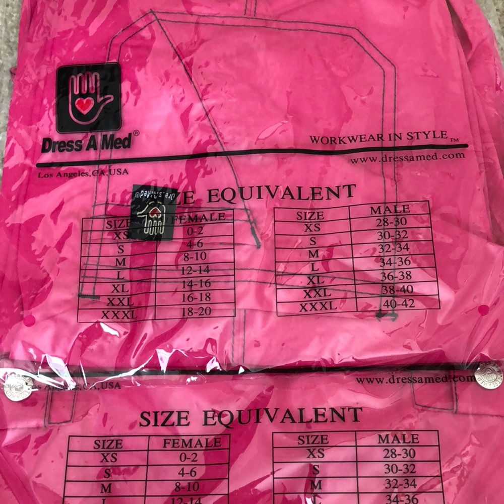 Fuschia XS scrubs set